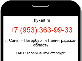 Информация о номере телефона +7 (953) 363-99-33: регион, оператор