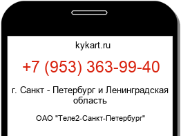 Информация о номере телефона +7 (953) 363-99-40: регион, оператор