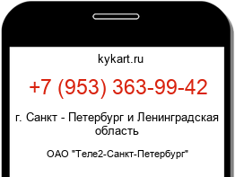 Информация о номере телефона +7 (953) 363-99-42: регион, оператор