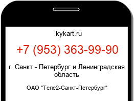 Информация о номере телефона +7 (953) 363-99-90: регион, оператор