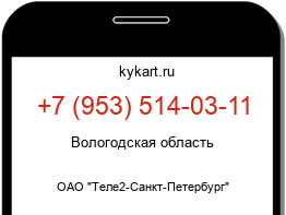 Информация о номере телефона +7 (953) 514-03-11: регион, оператор