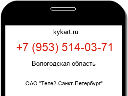 Информация о номере телефона +7 (953) 514-03-71: регион, оператор