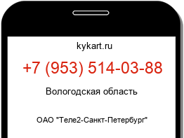 Информация о номере телефона +7 (953) 514-03-88: регион, оператор