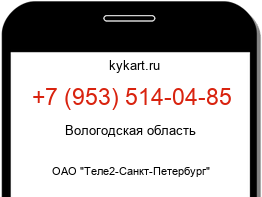 Информация о номере телефона +7 (953) 514-04-85: регион, оператор