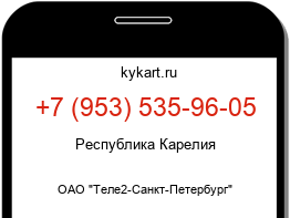 Информация о номере телефона +7 (953) 535-96-05: регион, оператор