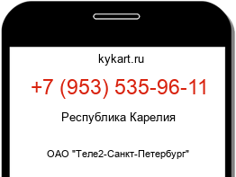 Информация о номере телефона +7 (953) 535-96-11: регион, оператор