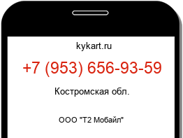 Информация о номере телефона +7 (953) 656-93-59: регион, оператор