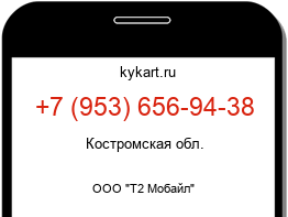 Информация о номере телефона +7 (953) 656-94-38: регион, оператор