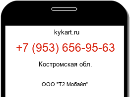 Информация о номере телефона +7 (953) 656-95-63: регион, оператор