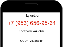 Информация о номере телефона +7 (953) 656-95-64: регион, оператор