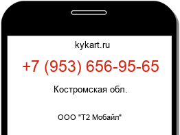Информация о номере телефона +7 (953) 656-95-65: регион, оператор