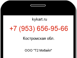 Информация о номере телефона +7 (953) 656-95-66: регион, оператор