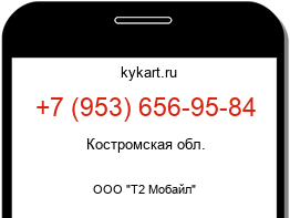 Информация о номере телефона +7 (953) 656-95-84: регион, оператор