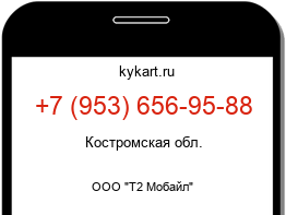 Информация о номере телефона +7 (953) 656-95-88: регион, оператор