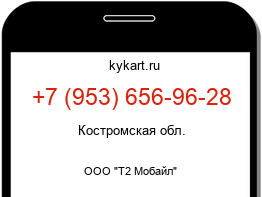 Информация о номере телефона +7 (953) 656-96-28: регион, оператор