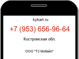 Информация о номере телефона +7 (953) 656-96-64: регион, оператор