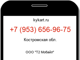 Информация о номере телефона +7 (953) 656-96-75: регион, оператор