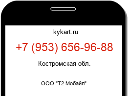 Информация о номере телефона +7 (953) 656-96-88: регион, оператор