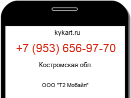 Информация о номере телефона +7 (953) 656-97-70: регион, оператор