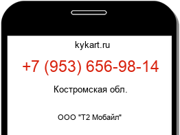 Информация о номере телефона +7 (953) 656-98-14: регион, оператор