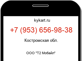 Информация о номере телефона +7 (953) 656-98-38: регион, оператор