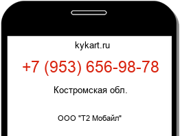 Информация о номере телефона +7 (953) 656-98-78: регион, оператор