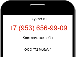 Информация о номере телефона +7 (953) 656-99-09: регион, оператор