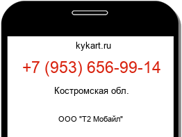 Информация о номере телефона +7 (953) 656-99-14: регион, оператор