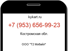 Информация о номере телефона +7 (953) 656-99-23: регион, оператор