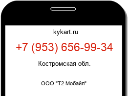 Информация о номере телефона +7 (953) 656-99-34: регион, оператор