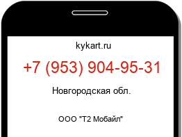 Информация о номере телефона +7 (953) 904-95-31: регион, оператор