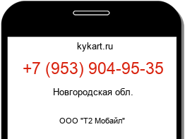 Информация о номере телефона +7 (953) 904-95-35: регион, оператор