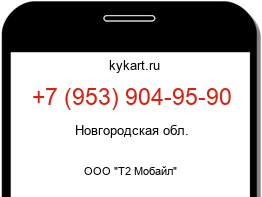 Информация о номере телефона +7 (953) 904-95-90: регион, оператор