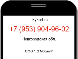 Информация о номере телефона +7 (953) 904-96-02: регион, оператор