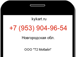 Информация о номере телефона +7 (953) 904-96-54: регион, оператор