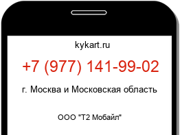 Информация о номере телефона +7 (977) 141-99-02: регион, оператор
