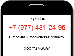 Информация о номере телефона +7 (977) 431-24-95: регион, оператор