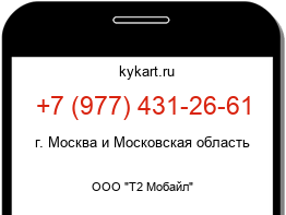 Информация о номере телефона +7 (977) 431-26-61: регион, оператор