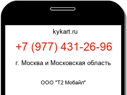Информация о номере телефона +7 (977) 431-26-96: регион, оператор