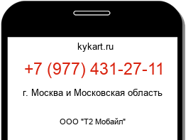 Информация о номере телефона +7 (977) 431-27-11: регион, оператор