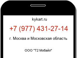 Информация о номере телефона +7 (977) 431-27-14: регион, оператор