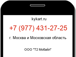 Информация о номере телефона +7 (977) 431-27-25: регион, оператор
