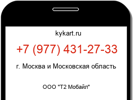 Информация о номере телефона +7 (977) 431-27-33: регион, оператор