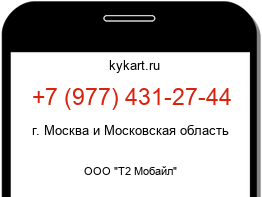 Информация о номере телефона +7 (977) 431-27-44: регион, оператор