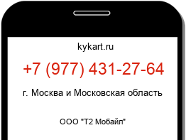 Информация о номере телефона +7 (977) 431-27-64: регион, оператор