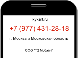 Информация о номере телефона +7 (977) 431-28-18: регион, оператор