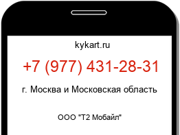 Информация о номере телефона +7 (977) 431-28-31: регион, оператор