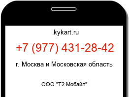 Информация о номере телефона +7 (977) 431-28-42: регион, оператор