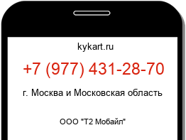 Информация о номере телефона +7 (977) 431-28-70: регион, оператор