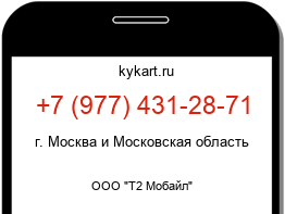Информация о номере телефона +7 (977) 431-28-71: регион, оператор
